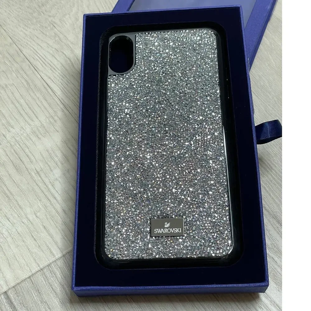 swarovski Glam Rock iPhone XS Max smartphone case Gray